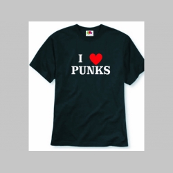 I LOVE PUNKS!  pánske tričko materiál 100% bavlna značka Fruit of The Loom